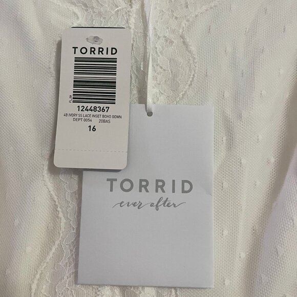 Torrid Lace A-Line Boho Wedding Dress - Picture 7 of 11
